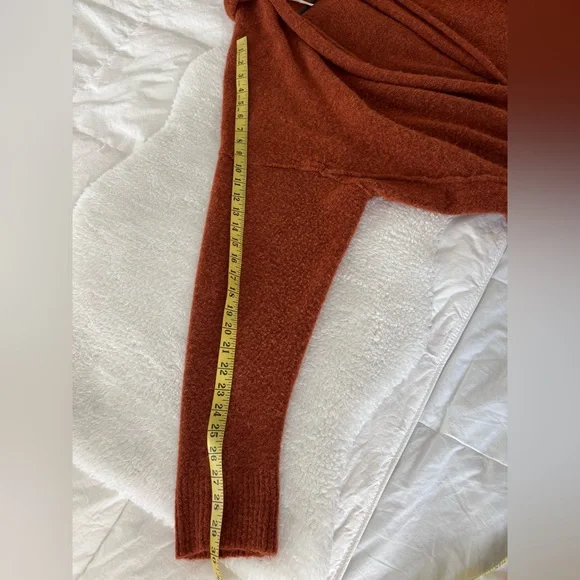 FREE PEOPLE Eucalyptus Oversized Cardigan In Mustard size S - Picture 12 of 16